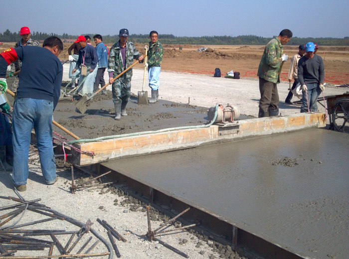 Qingdao airport construction site