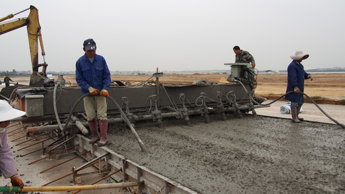 Xi'an Xianyang International Airport construction site