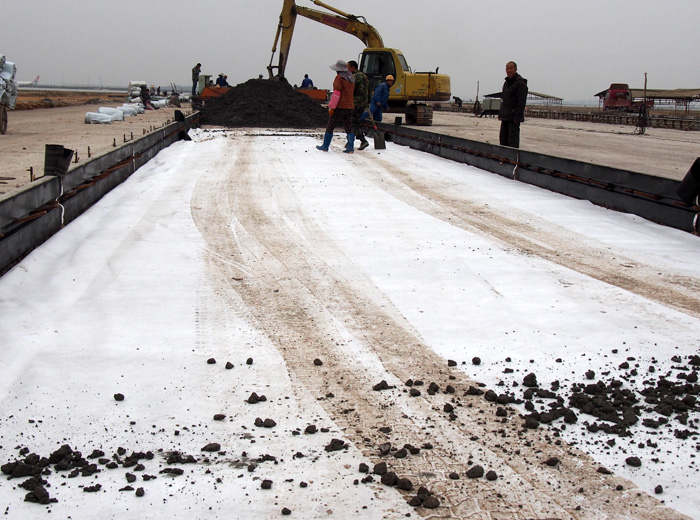 Tianjin Binhai International Airport construction site